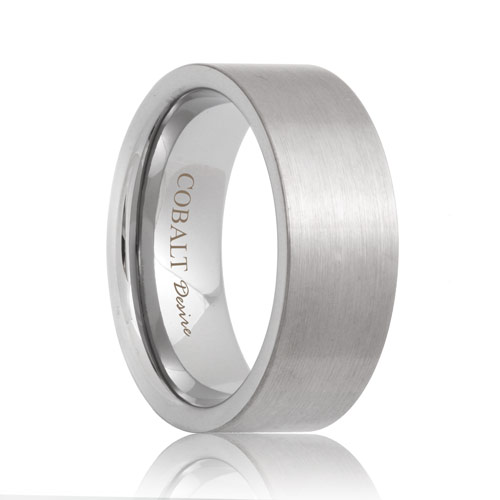 Flat Satin Designer Cobalt Chrome Band (6mm - 8mm)