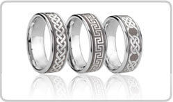 Celtic Tungsten Rings