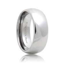 Domed Durable Tungsten Carbide Wedding Band (4mm - 8mm)