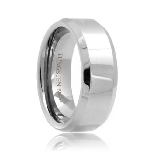 14MM Signet Order Of The Eastern Star Heavy Pipe-Cut Tungsten Carbide Ring 