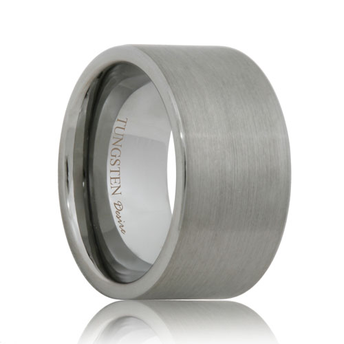 12mm Satin Finish Extra Wide Tungsten Ring