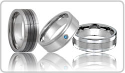 Grooved Tungsten Rings