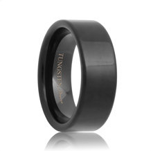 Flat Black Tungsten Carbide Wedding Ring (4mm - 8mm)