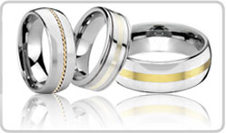Inlay Tungsten Rings