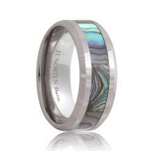 Tungsten Band Mother of Pearl Inlaid(6mm - 8mm)
